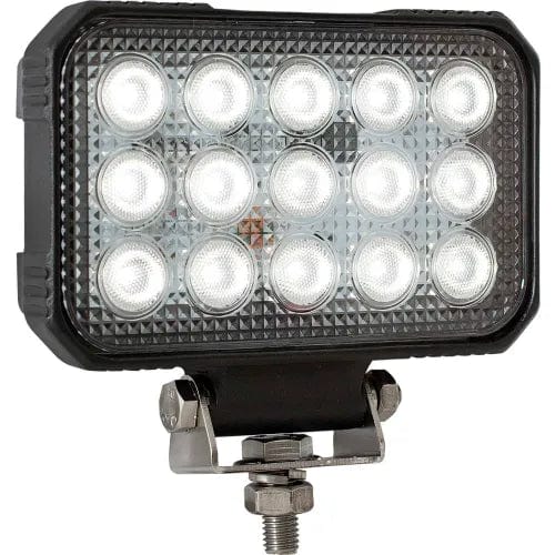 Centerline Dynamics Vehicle Maintenance 5.9 x 4.8" Clear Rectangular Flood Light With 15 LED - 1492190