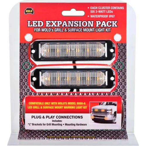 Centerline Dynamics Vehicle Maintenance Amber Expansion Kit For Grill And Surface Mount Kit Two Red Clusters - 8060-R