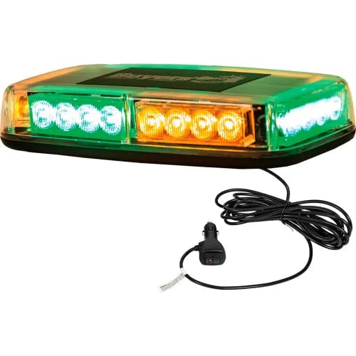 Centerline Dynamics Vehicle Maintenance Amber/Green Rectangular Mini Light Bar With 24 LED - 11 x 6.5 x 2.75 Inch - 8891049