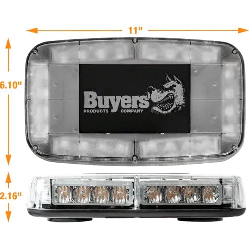 Centerline Dynamics Vehicle Maintenance Amber/Green Rectangular Mini Light Bar With 24 LED - 11 x 6.5 x 2.75 Inch - 8891049