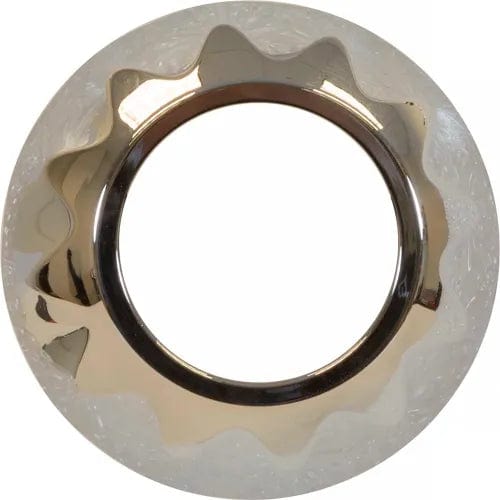 Centerline Dynamics Vehicle Maintenance Chrome Bezel For 1" Round Surface/Recess Mount Strobe Lights - 8892420