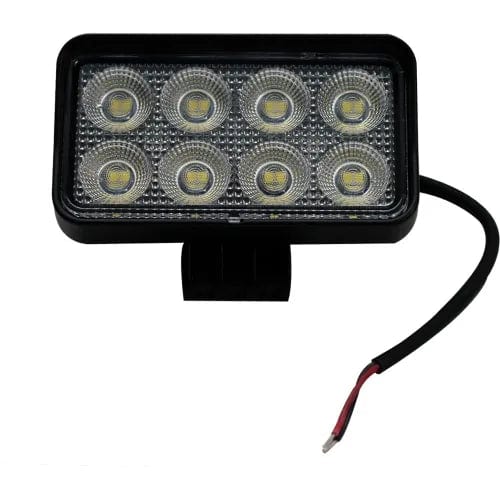 Centerline Dynamics Vehicle Maintenance IQ Rectangle Auxiliary LED Flood Beam Light with 8 LED, 4-1/2" x 2-1/4", Clear