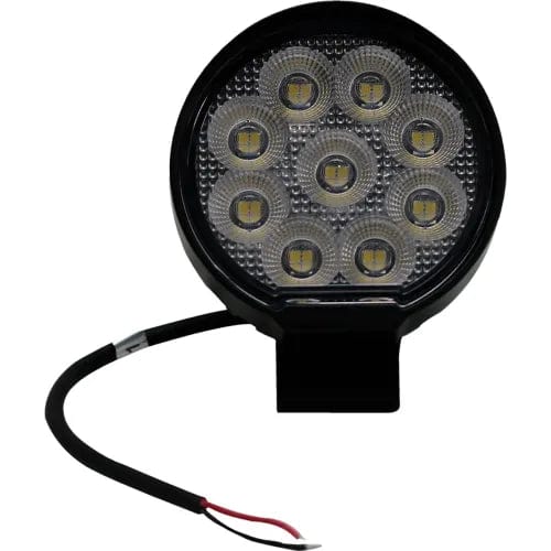 Centerline Dynamics Vehicle Maintenance IQ Round Auxiliary LED Flood Beam Light with 9 LED, 3-1/2", Clear