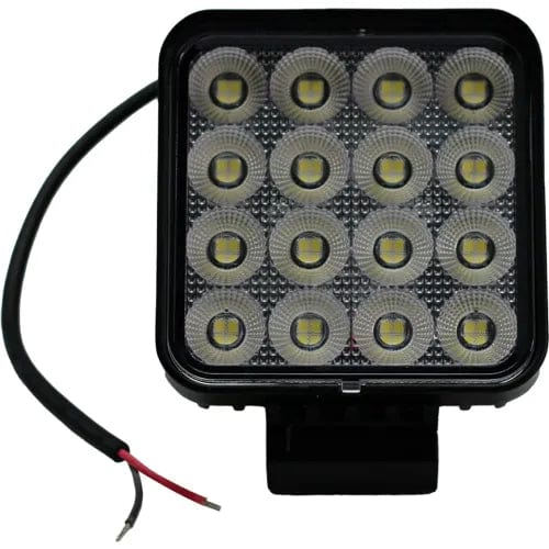 Centerline Dynamics Vehicle Maintenance IQ Square Auxiliary LED Flood Beam Light with 16 LED, 4-1/4", Clear