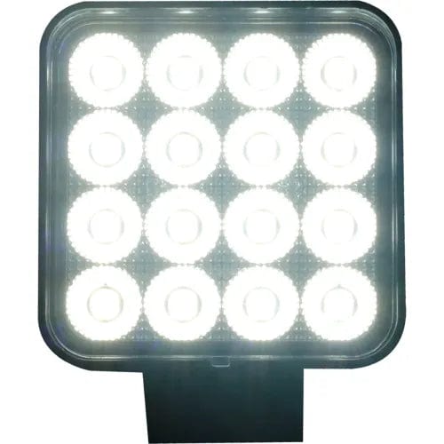 Centerline Dynamics Vehicle Maintenance IQ Square Auxiliary LED Flood Beam Light with 16 LED, 4-1/4", Clear