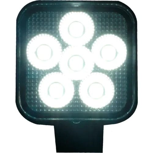 Centerline Dynamics Vehicle Maintenance IQ Square Auxiliary LED Flood Beam Light with 6 LED, 3", Clear
