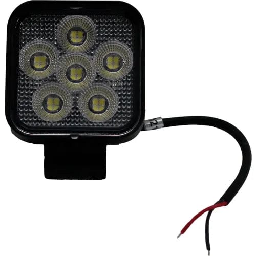 Centerline Dynamics Vehicle Maintenance IQ Square Auxiliary LED Flood Beam Light with 6 LED, 3", Clear