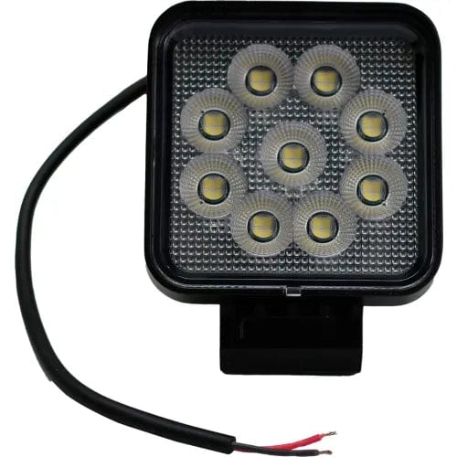 Centerline Dynamics Vehicle Maintenance IQ Square Auxiliary LED Flood Beam Light with 9 LED, 4", Clear
