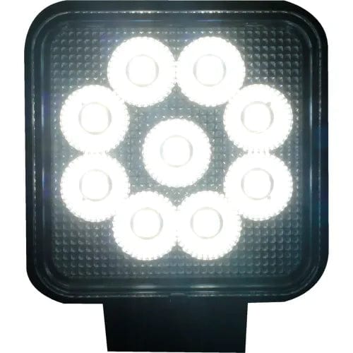 Centerline Dynamics Vehicle Maintenance IQ Square Auxiliary LED Flood Beam Light with 9 LED, 4", Clear