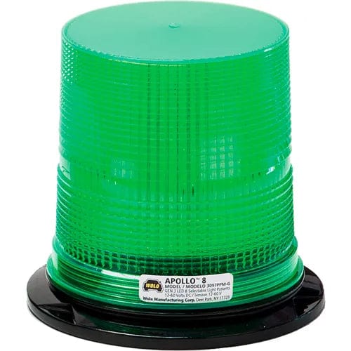 Centerline Dynamics Vehicle Maintenance LED Permanent Mount Or 1" Npt Pipe Mount Warning Light, Green Lens - 3097Ppm-G