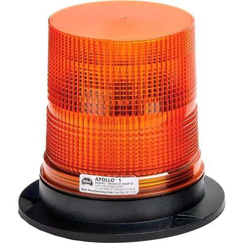 Centerline Dynamics Vehicle Maintenance LED Permanent Mount Warning Light, 12-100-Volt Amber Lens - 3060P-A