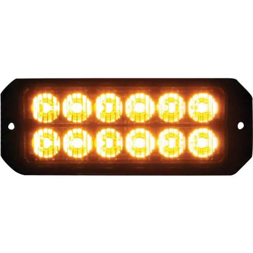 Centerline Dynamics Vehicle Maintenance LED Rectangular Amber Strobe Light 12-24VDC - 12 LEDs - 8891700