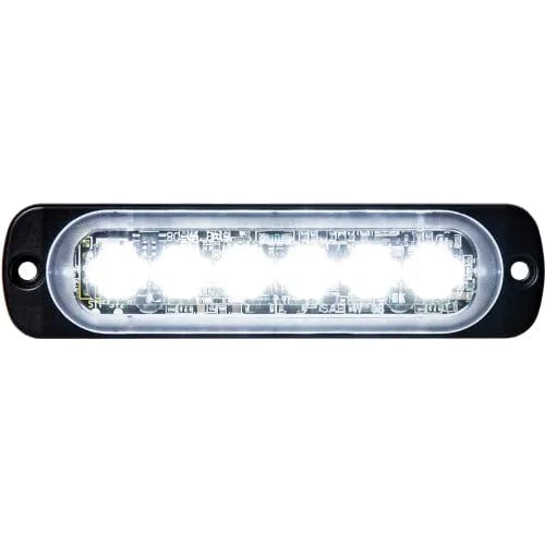 Centerline Dynamics Vehicle Maintenance LED Rectangular Clear Low Profile Strobe Light 12V - 6 LEDs - 8891901