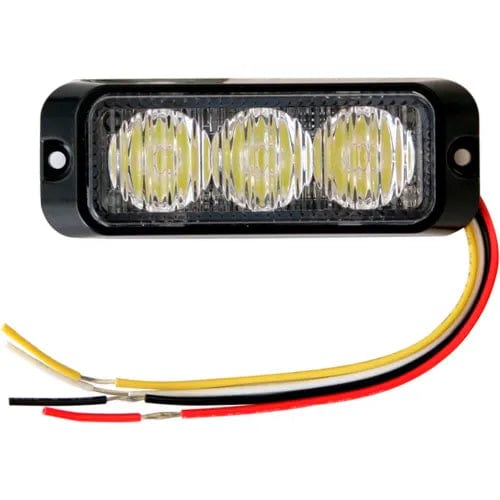 Centerline Dynamics Vehicle Maintenance LED Rectangular Clear Strobe Light 12-24VDC - 3 LEDs - 8891121