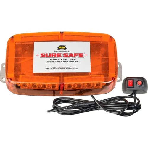 Centerline Dynamics Vehicle Maintenance Mini Bar Light Permanent Mount Super Bright LEDs 12-Volt Amber Lens - 3720P-A