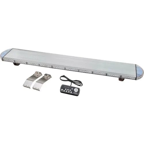 Centerline Dynamics Vehicle Maintenance Roof Mount LED Warning Light 48" Low Profile Design. Clear Lens Amber LEDs - 570A-48