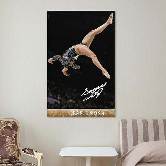 Centerline Dynamics Wall Art Canvas Competitive Gymnast Suni Lee Sports Poster Canvas