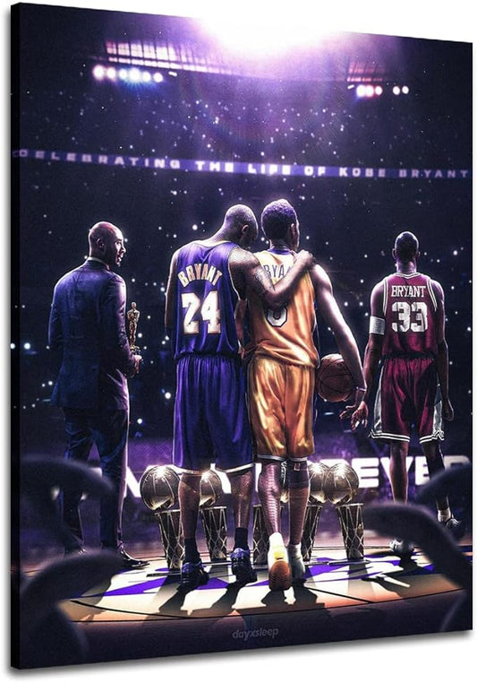Centerline Dynamics Wall Art Canvas Kobe Poster Canvas Wall Art