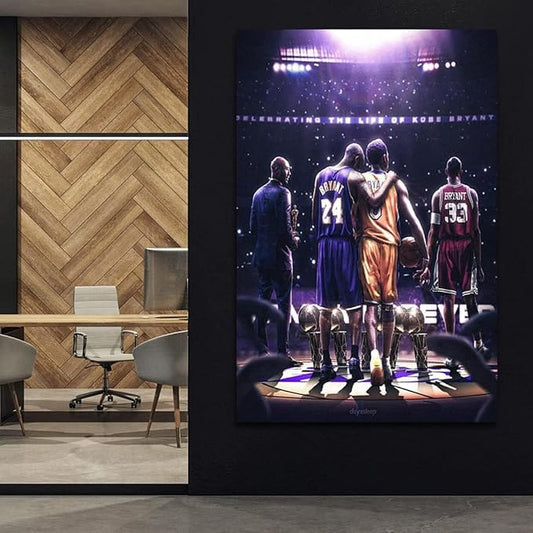 Centerline Dynamics Wall Art Canvas Kobe Poster Canvas Wall Art