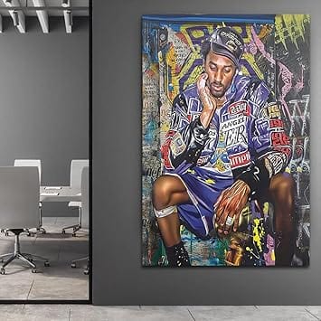 Centerline Dynamics Wall Art Canvas Kobe Poster Canvas Wall Art