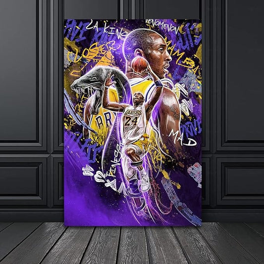Centerline Dynamics Wall Art Canvas Kobe Poster Canvas Wall Art