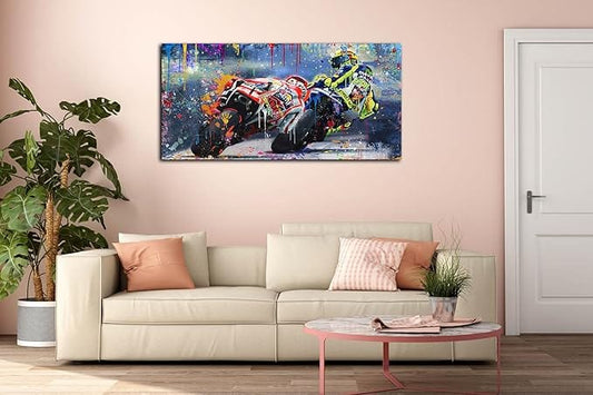 Centerline Dynamics Wall Art Canvas Motorcycle Poster Canvas Wall Art