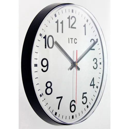 Centerline Dynamics Wall Clocks 12" Round Prosaic Wall Clock - Black