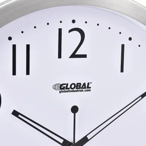 Centerline Dynamics Wall Clocks Atomic Wall Clock 14" Stainless Steel