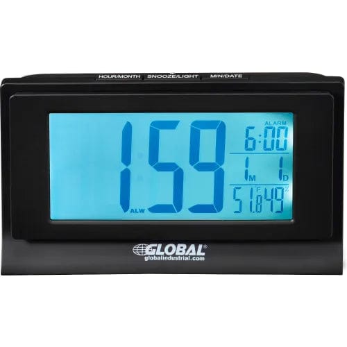 Centerline Dynamics Wall Clocks Digital Alarm Clock with Indoor Temperature and Humidity Display
