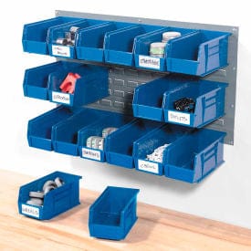 Centerline Dynamics Wall Panels With Hanging Bins Global Industrial™ Wall Bin Rack Panel 36 x19 - 18 Blue 5-1/2x11x5 Stacking Bins