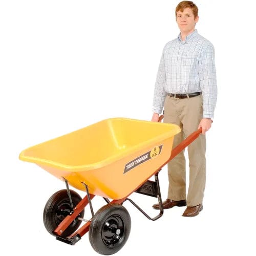 Centerline Dynamics Wheelbarrows & Garden Carts Ames RP810 8 Cubic Foot Poly Wheelbarrow With Dual Wheels