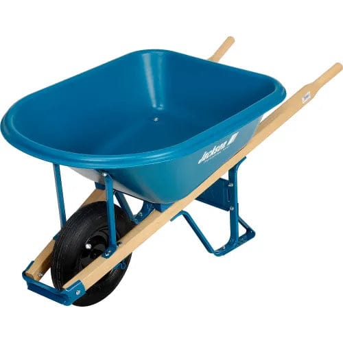 Centerline Dynamics Wheelbarrows & Garden Carts Jackson MP575T22BB 5.75 Cubic Foot Poly Contractor Wheelbarrow