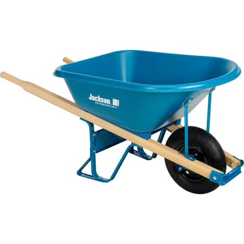 Centerline Dynamics Wheelbarrows & Garden Carts Jackson MP575T22BB 5.75 Cubic Foot Poly Contractor Wheelbarrow