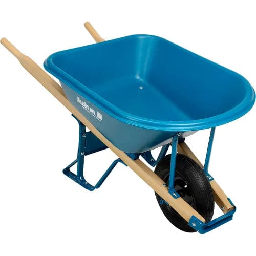Centerline Dynamics Wheelbarrows & Garden Carts Jackson MP575T22BB 5.75 Cubic Foot Poly Contractor Wheelbarrow