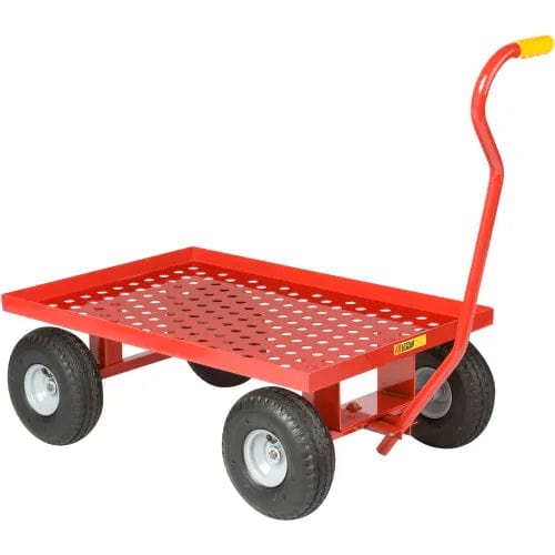 Centerline Dynamics Wheelbarrows & Garden Carts Little Giant® Nursery Wagon Truck LWP-2436-10 - Perforated Deck - 10 x 2.50 Rubber Wheel