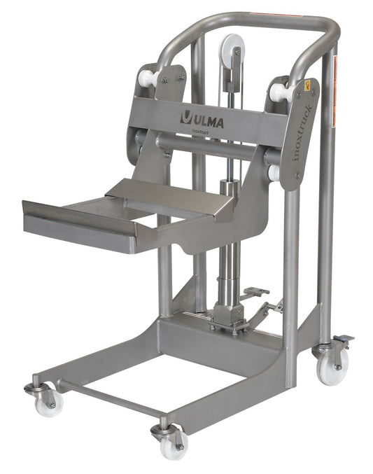 Centerline Dynamics Work Positioners Vestil 304L Stainless Steel Hydraulic Foot Pump Roll Handler 850 Lb. Capacity