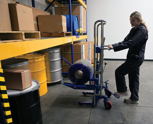 Centerline Dynamics Work Positioners Vestil Steel Hydraulic Compact Roll Lifter 400 lb. Capacity