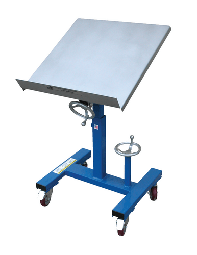 Centerline Dynamics Work Positioners Vestil Steel Mobile Tilting Work Table 24 In. x 24 In. 300 Lb. Capacity