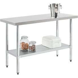 Centerline Dynamics Workbench Global Industrial Stainless Steel Workbench - 48"W x 24"D 18 Gauge w/ Undershelf