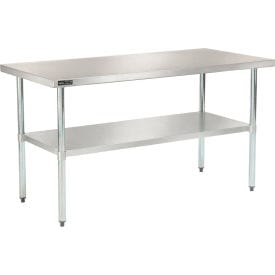 Centerline Dynamics Workbench Global Industrial Stainless Steel Workbench - 60"W x 30"D 18 Gauge w/ Undershelf