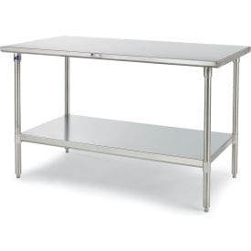 Centerline Dynamics Worktable John Boos Premium Type 304 Stainless Steel Worktable, 16 Gauge, 72X30" Top