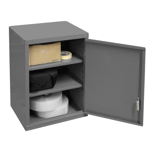 Durham Wall Mountable Storage Cabinet, 3 Shelves, 18-1/8 x 13-11/16 x 26-15/16