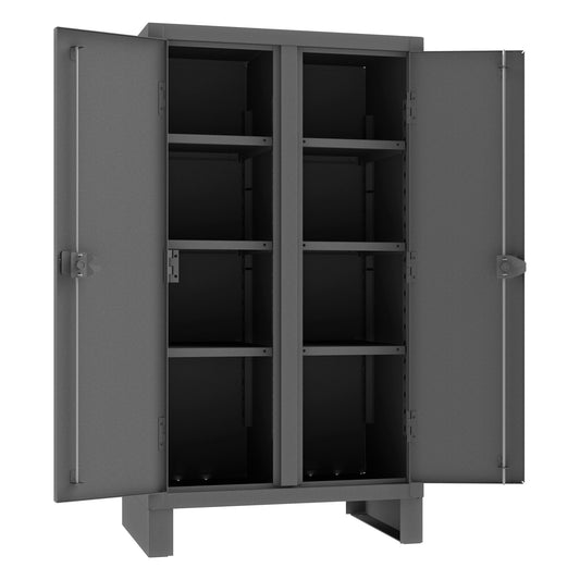 Durham Double Shift Cabinet, 12 Gauge, 6 Adjustable Shelves, 36 x 24 x 66