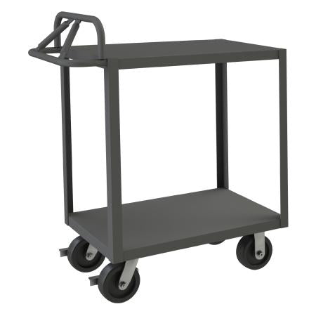 Durham Stock Cart, 2 Shelves, Ergonomic Handle