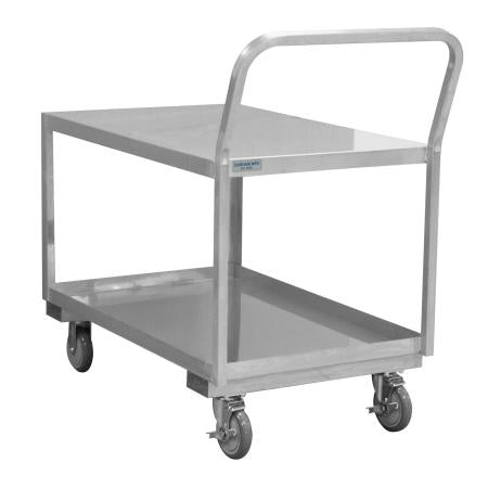 Durham Stainless Low Deck Cart, 2 Shelves