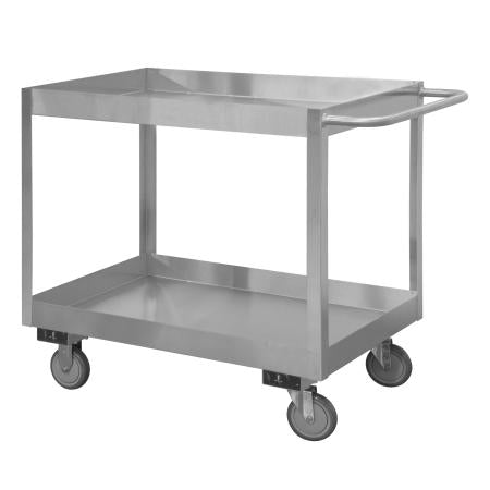 Durham Stainless Steel Stock Cart, 2 Shelves