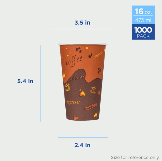 Centerline Dynamics 16oz Disposable Paper Cups Coffee