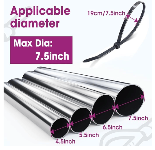 Centerline Dynamics 24" Cable Ties 500 lbs Tensile Strenght - 200 pcs