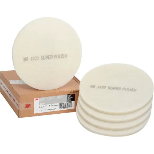 Centerline Dynamics Accessories & Supplies 3M™ 17" Polishing Pad, White, 5 Per Case