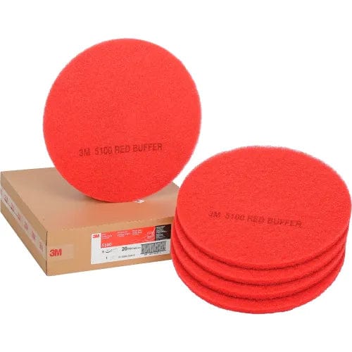 Centerline Dynamics Accessories & Supplies 3M™ 20" Buffing Pad, Red, 5 Per Case